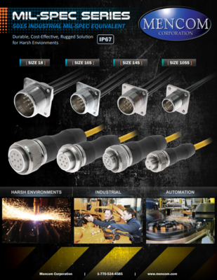 MENCOM MIL-SPEC  USER GUIDE MIL-SPEC SERIES: 5015 INDUSTRIAL MIL-SPEC EQUIVALENT